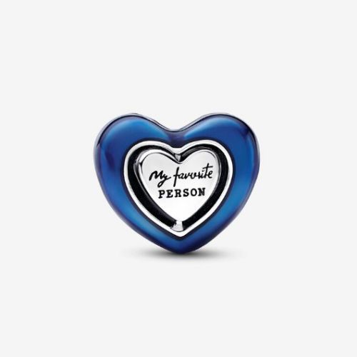 Charm corazon azul rey