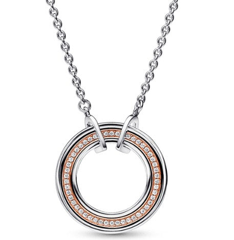 Collar rose gold doble aro