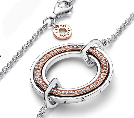 Collar rose gold doble aro