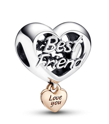 Charm corazon best friends