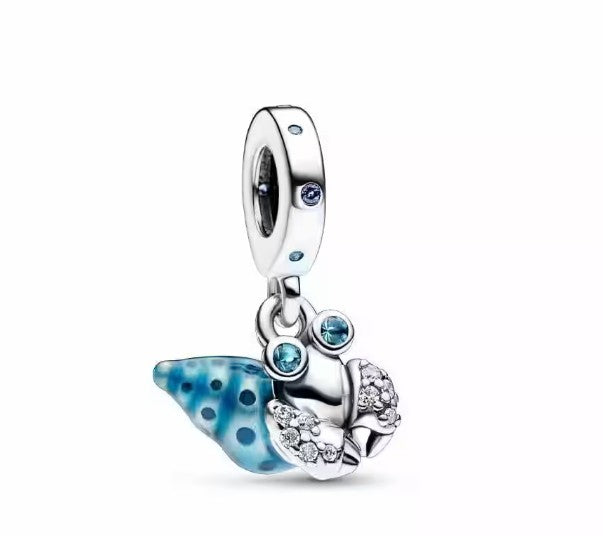 Charm Caracol Azul